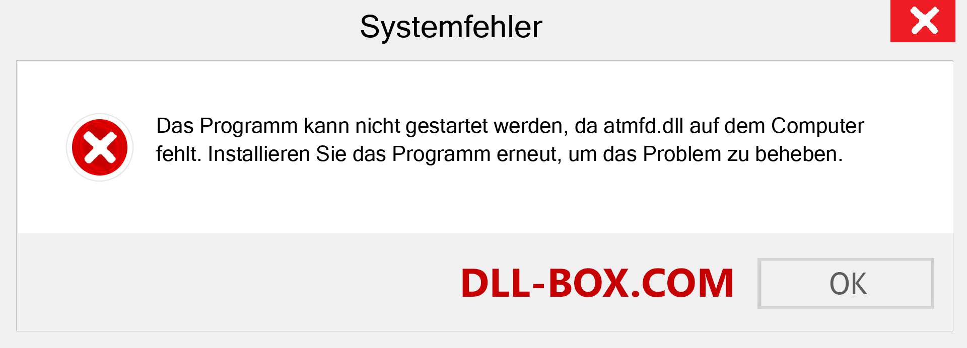 atmfd.dll-Datei fehlt?. Download für Windows 7, 8, 10 - Fix atmfd dll Missing Error unter Windows, Fotos, Bildern