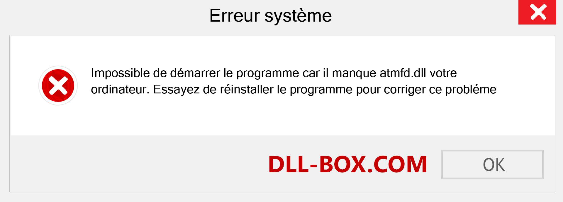 Le fichier atmfd.dll est manquant ?. Télécharger pour Windows 7, 8, 10 - Correction de l'erreur manquante atmfd dll sur Windows, photos, images